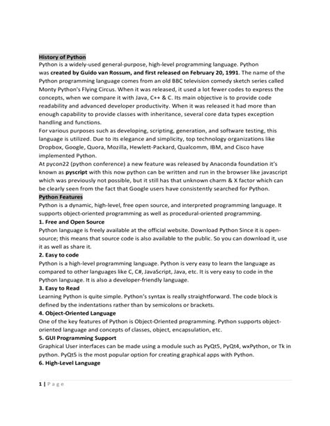 Toradh íomhá ar Python Programming Language History