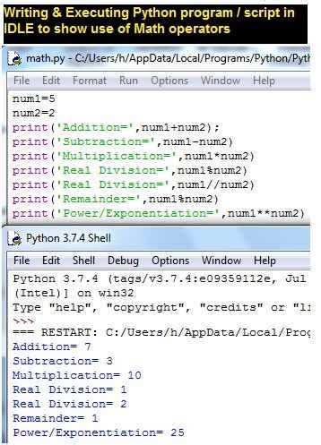 Image result for Python Math Operators
