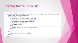 Image result for Visual Basic File Name