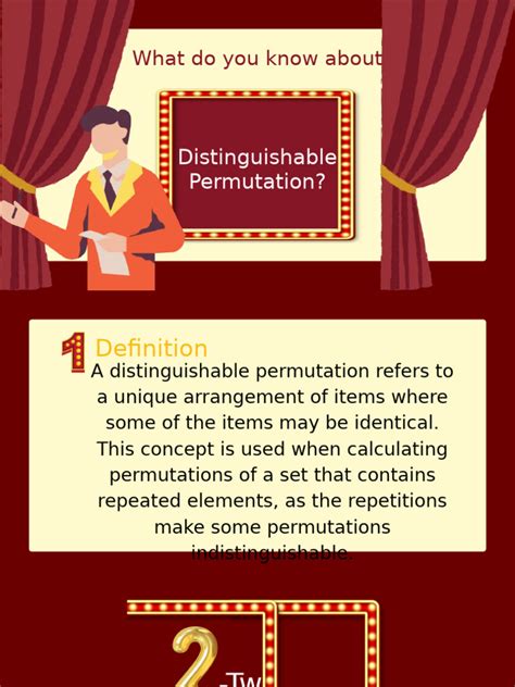 Toradh íomhá ar Distinguishable Permutation Examples