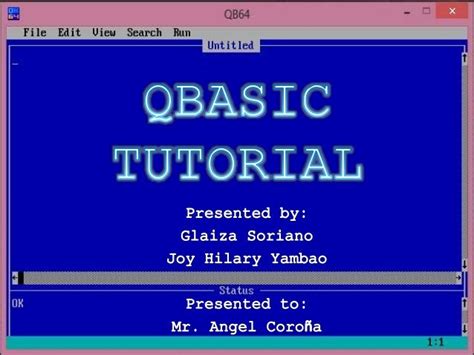 Image result for Q Basic Programm Tutorial