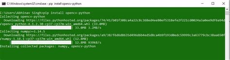 Toradh íomhá ar Install CV2 Python Windows