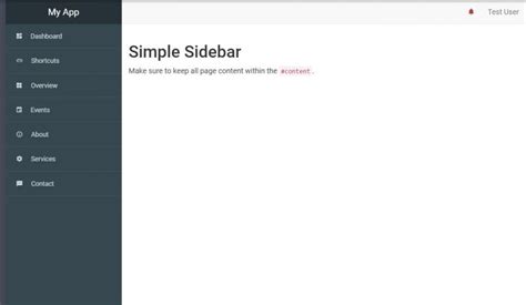 Image result for Bootstrap Sidebar Menu