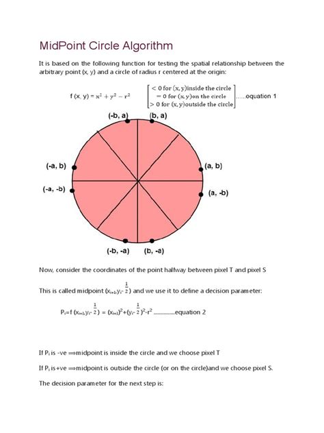 Image result for Midpoint Circle Algorithm in Computer Graphics Solved Example