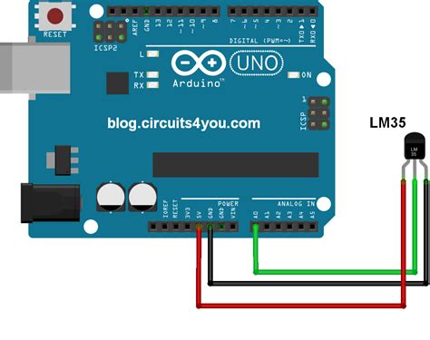 LM35 Temperature Sensor Arduino Code に対する画像結果