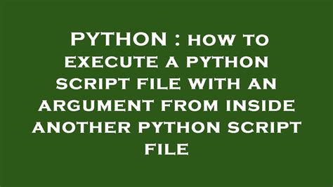 Image result for Python Call Another Python Script