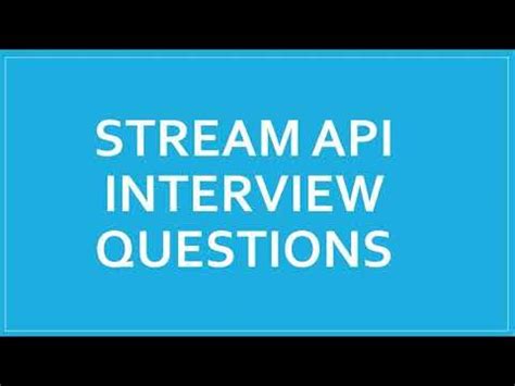 Image result for Java Stream API Interview Questions