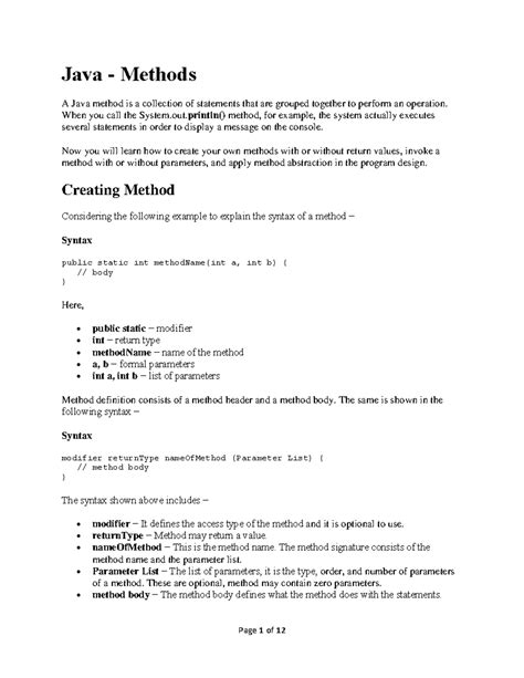 Image result for Java Lecture Notes