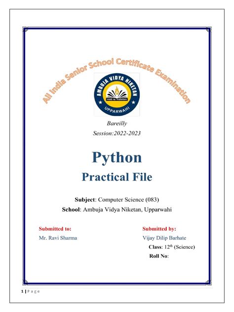 Image result for Computer Science Practical Notes