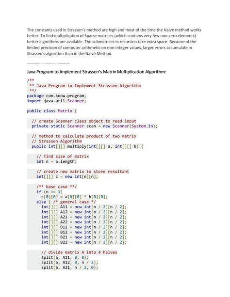 Toradh íomhá ar How to Implement Strassen's Algorithm