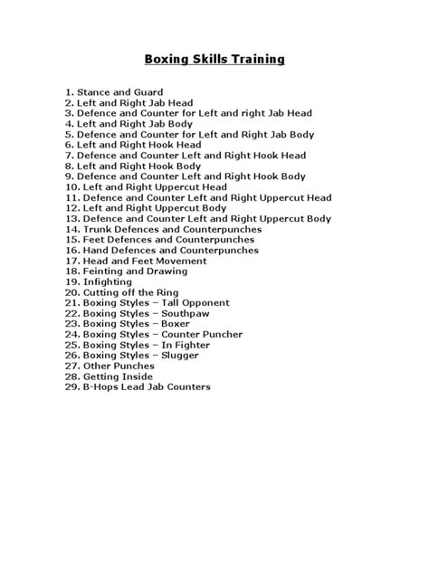 A Comprehensive Guide to Developing Boxing Skills Through Stance ...