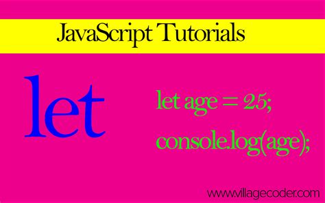 Image result for JavaScript Let Syntax