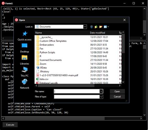 Toradh íomhá ar Pyforms GUI Examples