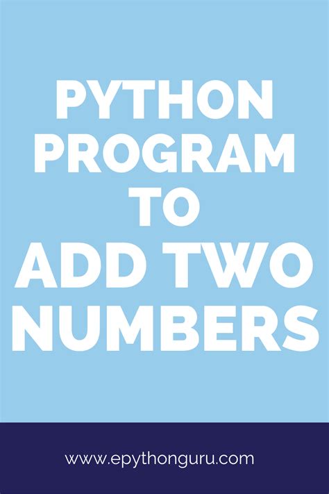 Image result for Add Two Numbers Using Python