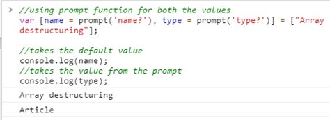 Array Destructuring JavaScript W3Schools に対する画像結果