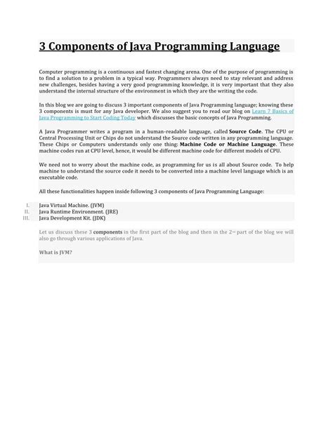 Image result for Basic Components of Java Programming