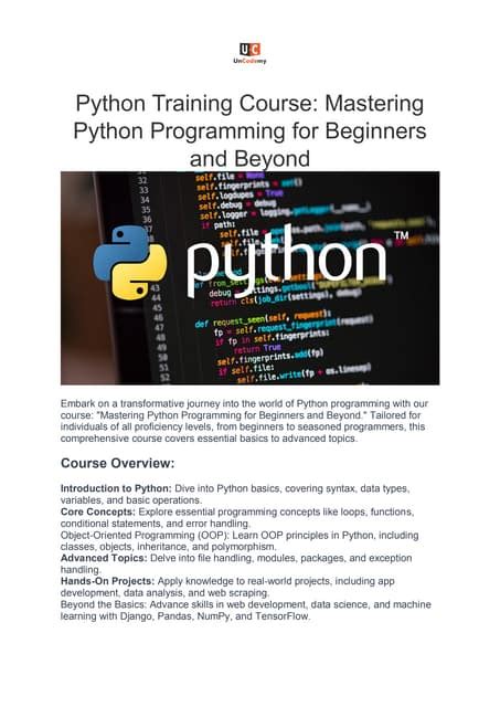 Image result for Python Training Programs Brochure