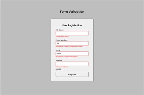 JavaScript Form Validation に対する画像結果