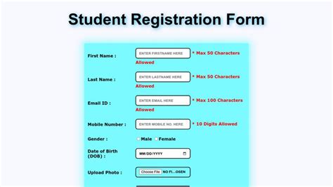 Registration Form Using JavaScript に対する画像結果