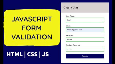 JavaScript Form Validation に対する画像結果