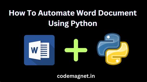 Image result for Word Python Tutorial