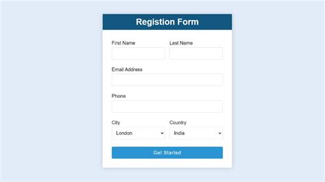 Registration Form Using JavaScript に対する画像結果