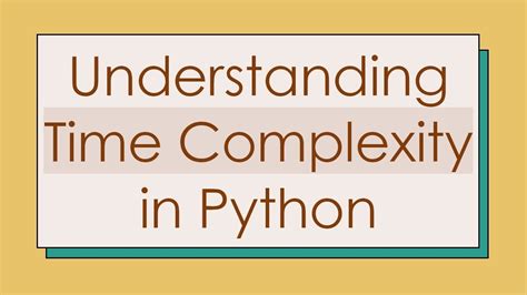 Image result for Time Complexity Examples Python