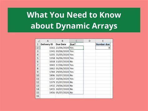 Image result for Excel Dynamic Array Formula Example