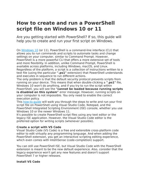 Image result for How to Script with PowerShell