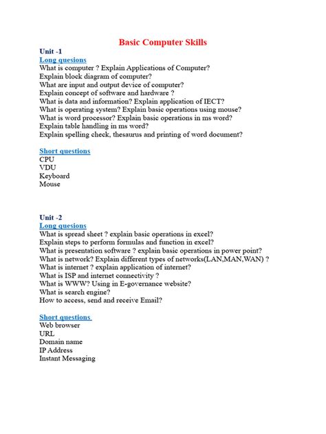 نتيجة الصورة لـ Basic Computer Knowledge Interview Questions