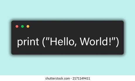 Toradh íomhá ar Python Coding Hello World