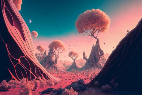 Toradh íomhá ar Alien Landscape Paintings