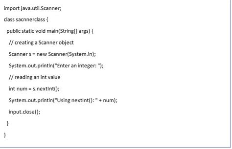 Image result for Scanner Java Example