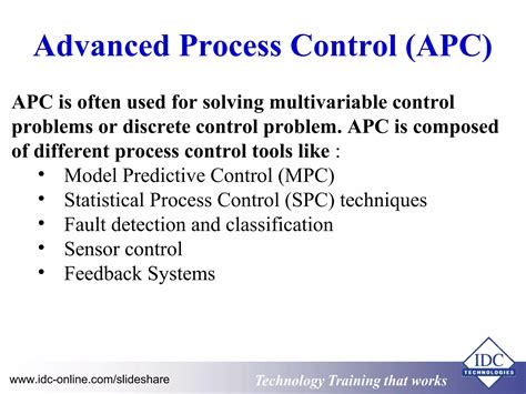 Toradh íomhá ar Advanced Process Control