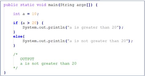 Image result for Java Code If Else Example