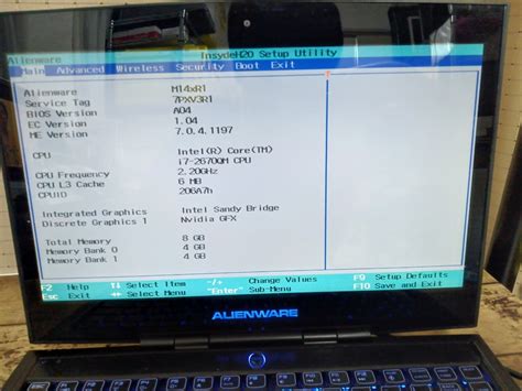 Image result for Alienware Bios