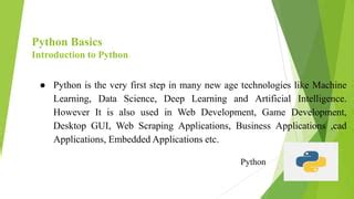 Image result for Python Programming Language Introduction