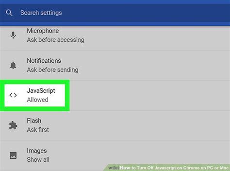 Image result for Turn Off JavaScript