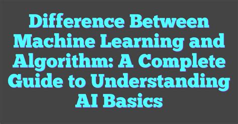 Image result for Basic Algorithm for Understanding Machine Learning
