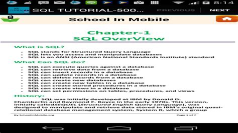 Image result for SQL Tutorial Free