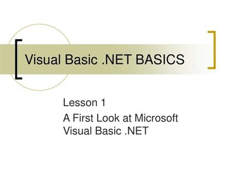 Afbeeldingsresultaten voor Visual Basic .Net Tutorial