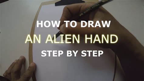 HOW TO DRAW AN ALIEN HAND (COMO DESENHAR UMA MÃO ALIEN) - YouTube