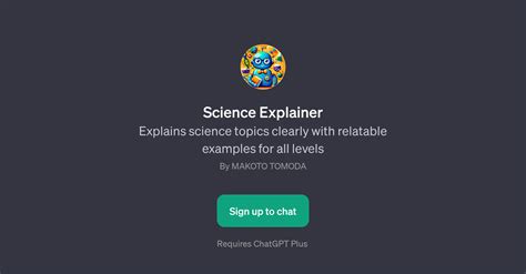 Image result for Science Explainer Example