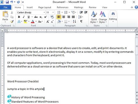 Image result for Examples of Word Processor Software