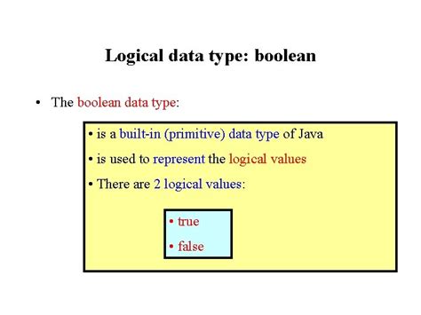 Image result for Boolean Data Type Java