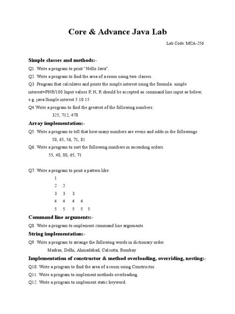 Image result for Java Lab Programs