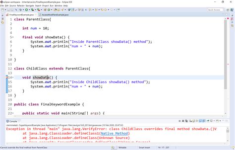 Image result for Final Method in Java Code