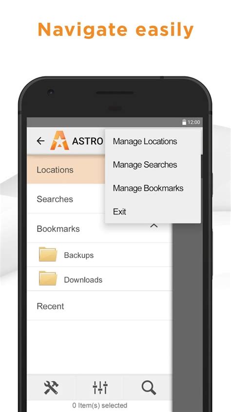 Astro File Manager Tutorial に対する画像結果