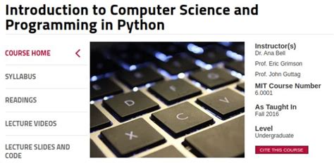 Image result for Introduction to Computer Science and Programming in Python