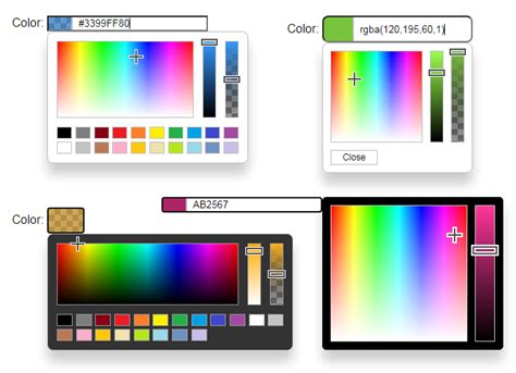 Image result for JavaScript Color Picker